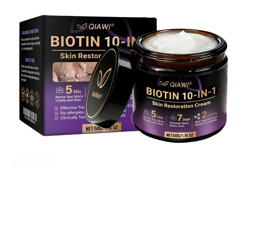 Made and Shipped from USAšQIAWIĀ® Biotin 10-in-1 Skin Restoration Cream - Last Day Promotion: 75% OFF