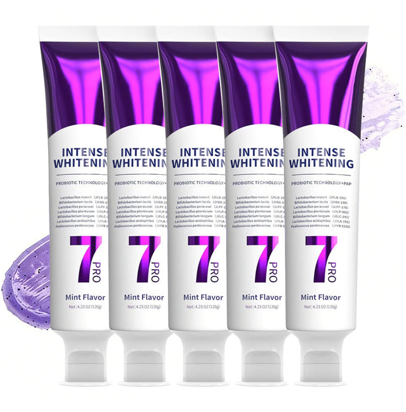 New 7-Pro Intensive Toothpaste | Upgraded Purple Formula with 7 Probiotics | Deep Enamel Repair & Long-Lasting Freshness